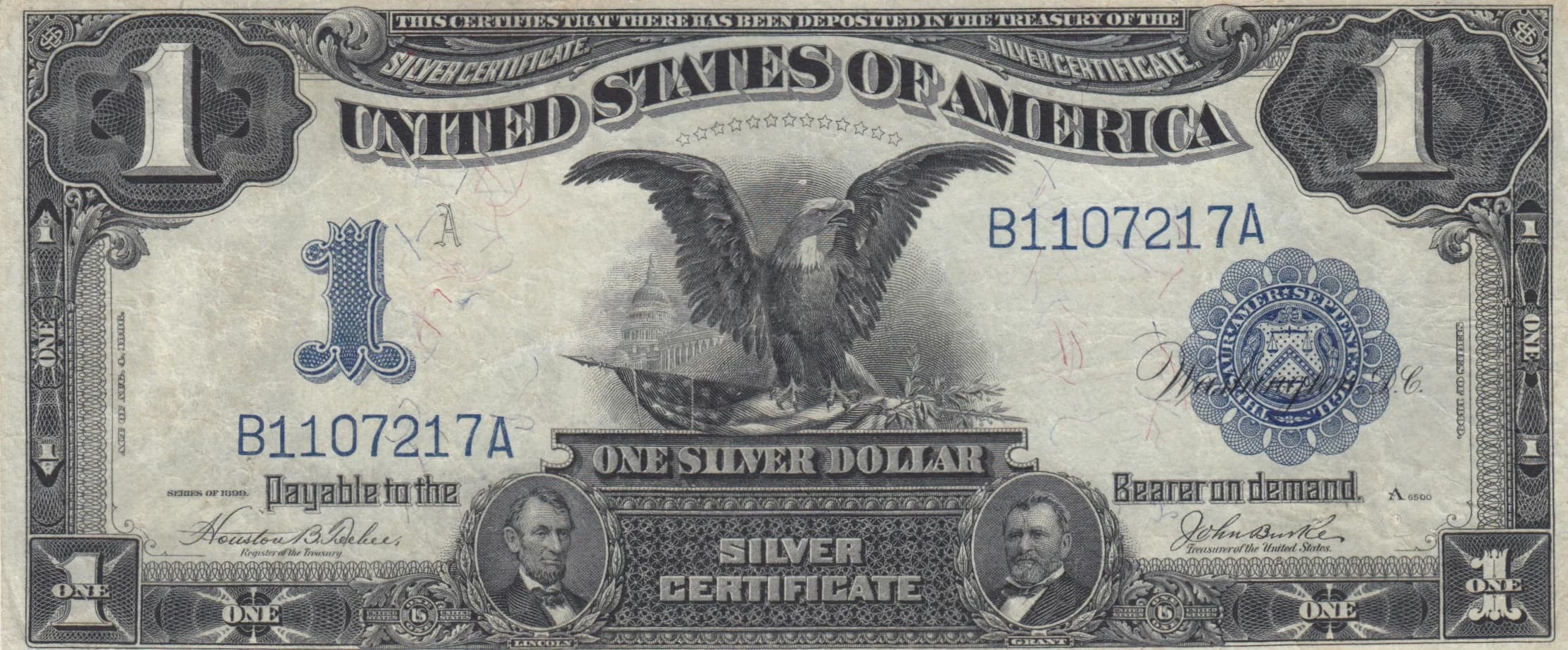 1 silver dollar 1899 from United States of America, P-338c(5)