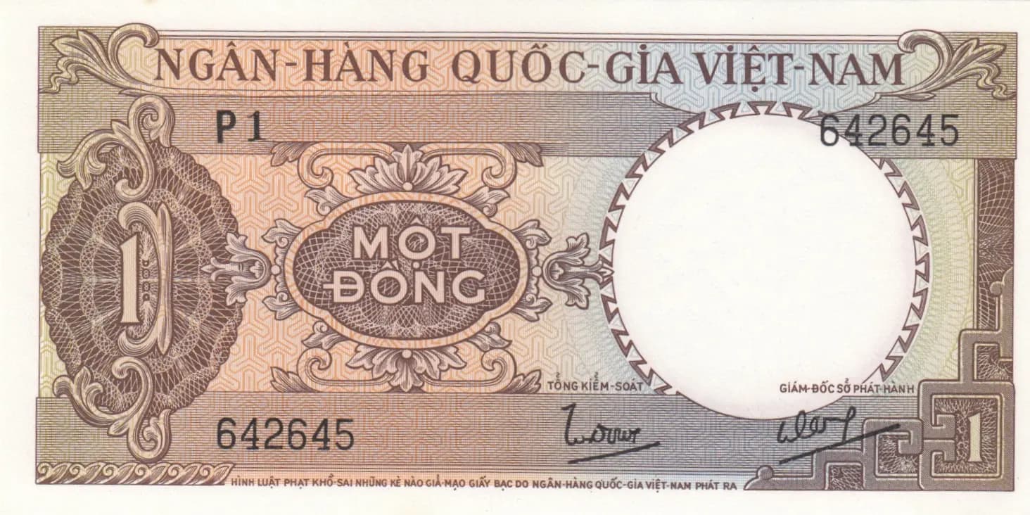 1 dong 1964 from Vietnam South, P-15 (1964) — image 1