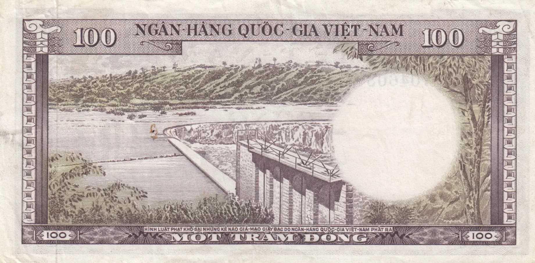 100 dong 1966 from Vietnam South, P-18 (1966) — image 2