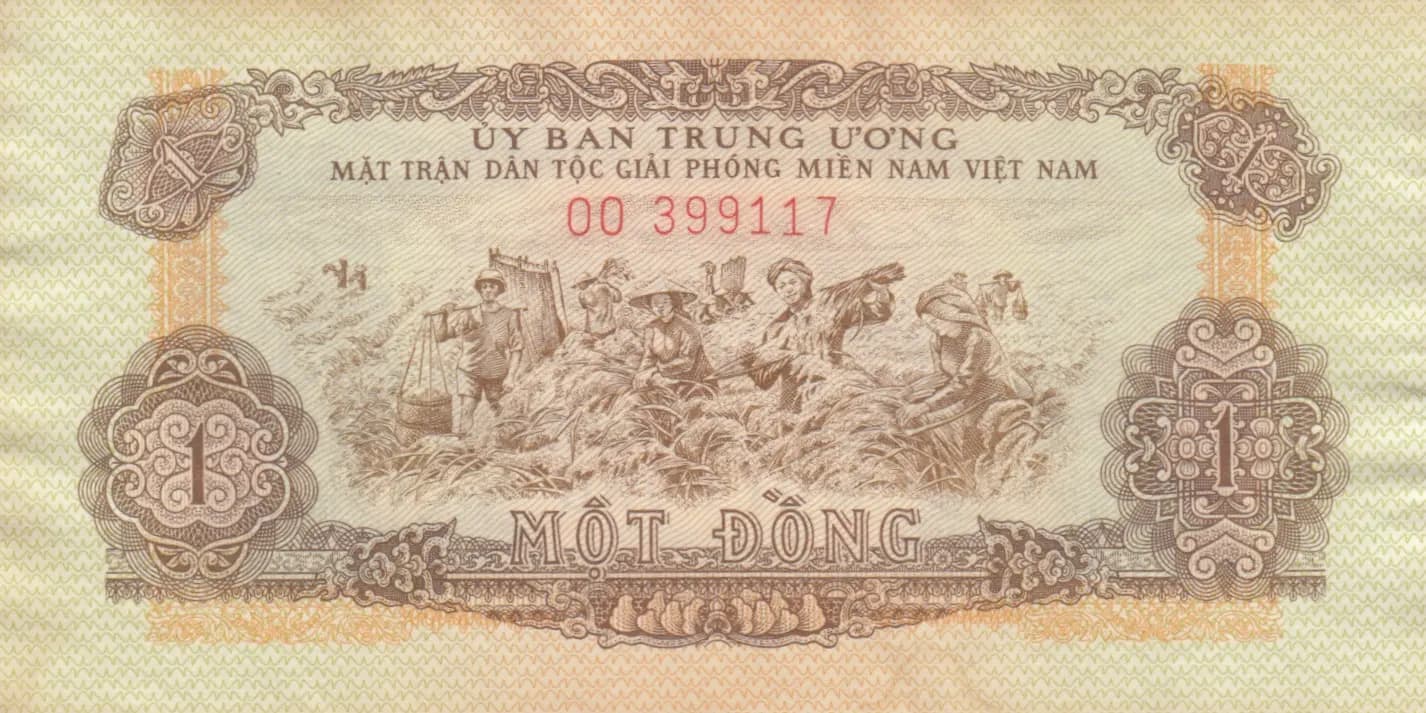 1 dong 1963 from Vietnam South, P-R4