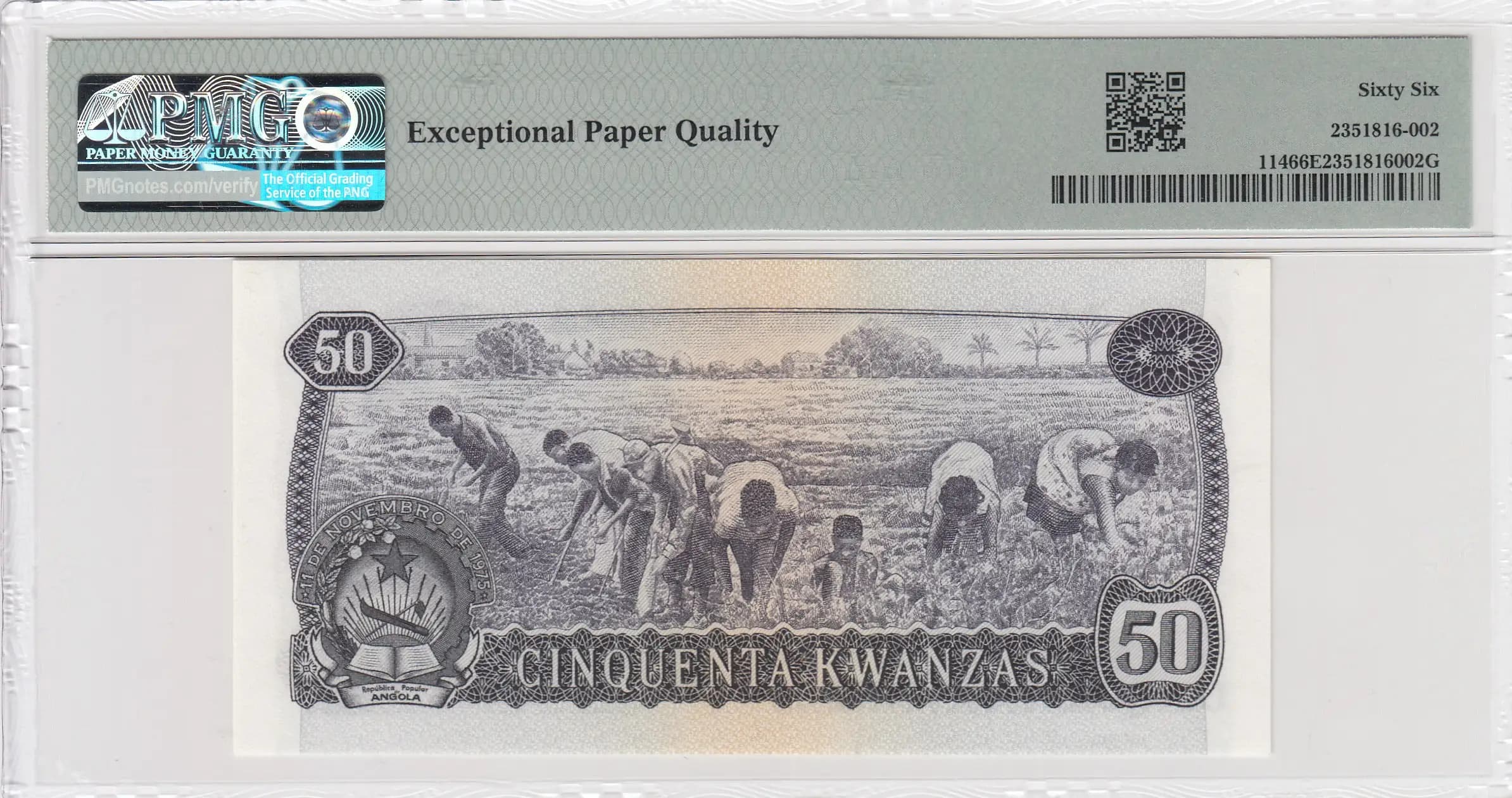 50 kwanzas 1979 from Angola, P-114 (1979) — image 2