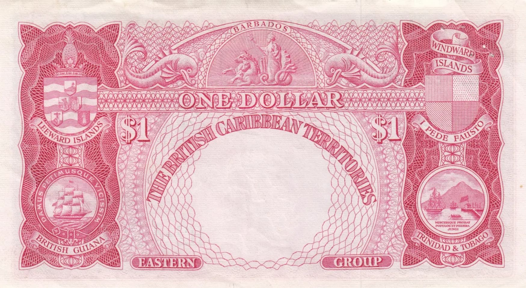1 dollar 1954 from British Caribbean Territories, P-7b (1954) — image 2