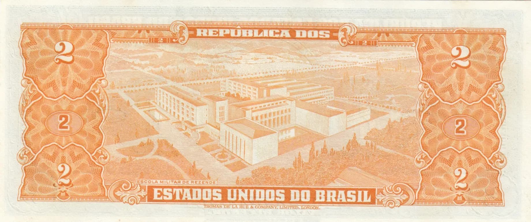 2 cruzeiros 1956 from Brazil, P-157Ab (1956) — image 2