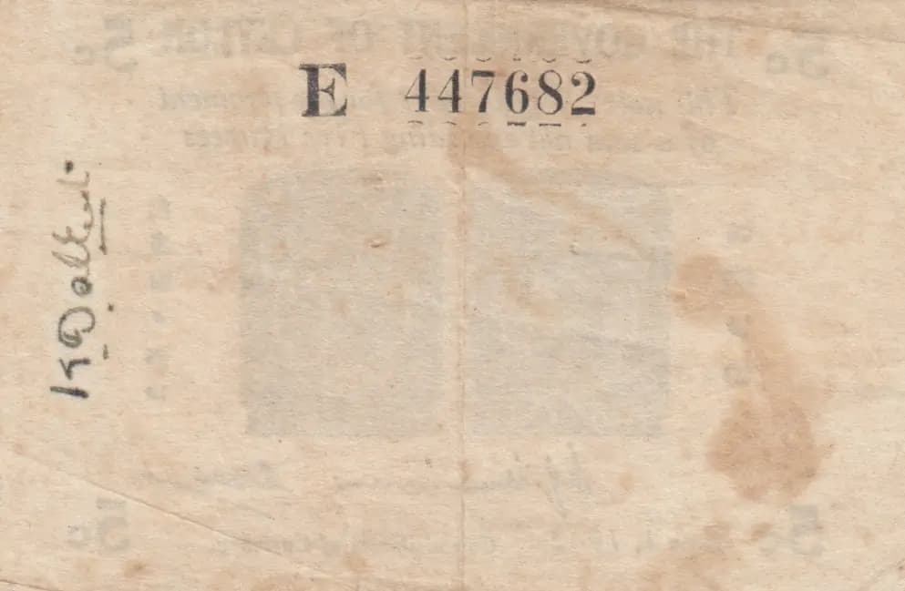 5 cents 1942 from Sri Lanka, P-42a (1942) — image 2