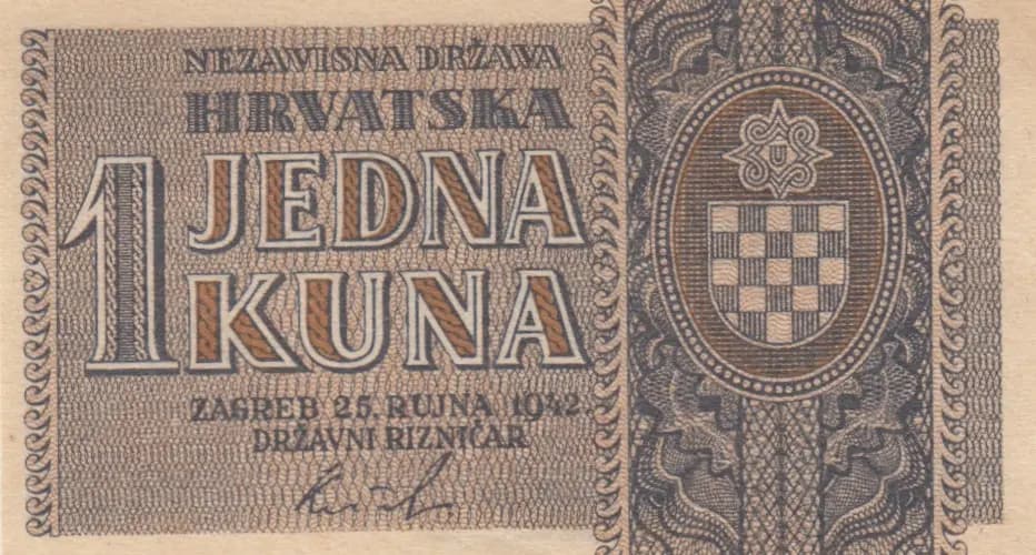 1 kuna 1942 from Croatia, P-7a (1942) — image 1