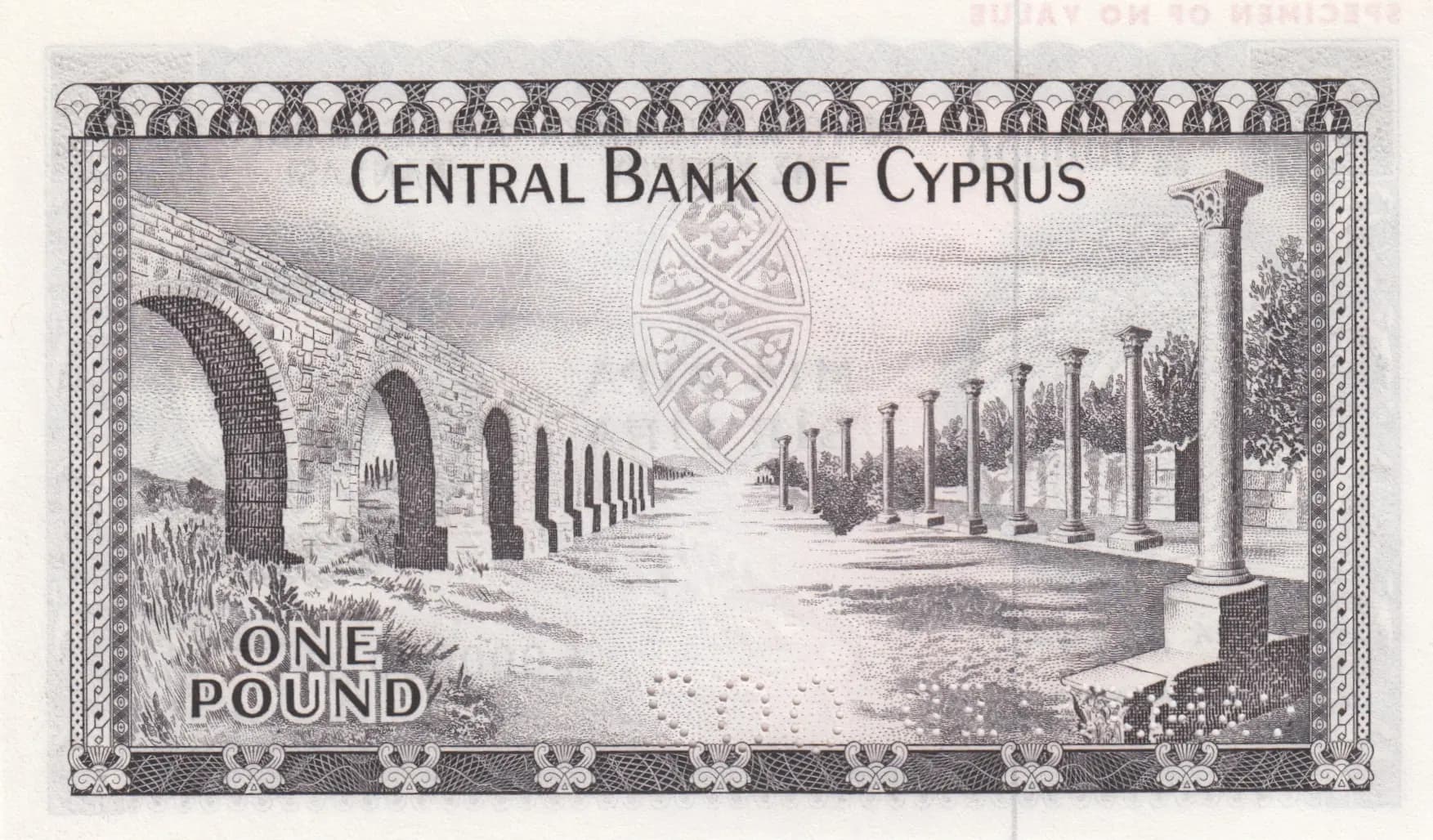 1 pound 1966-78 specimen from Cyprus, P-43s (1966) — image 2
