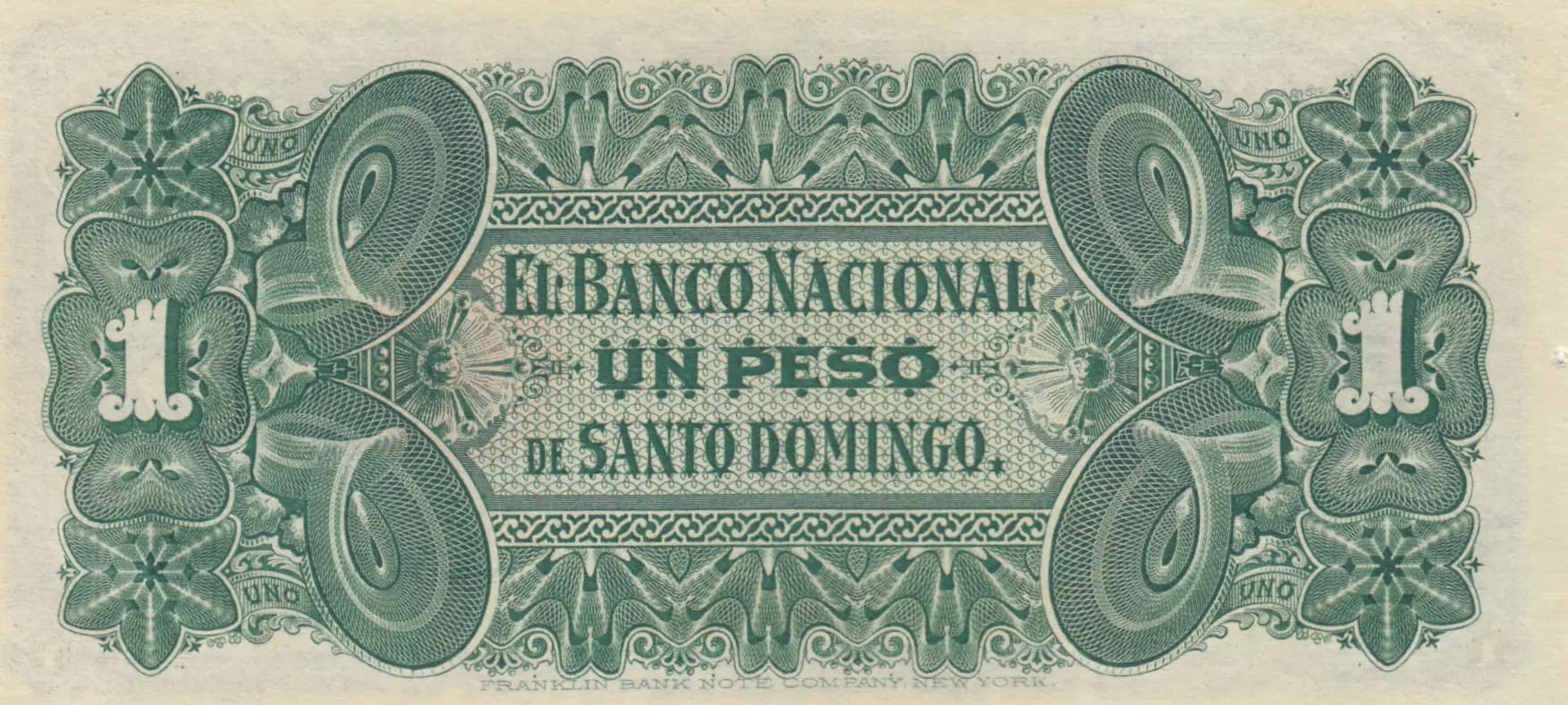 1 peso 1898 from Dominican Republic, P-S131a (1898) — image 2