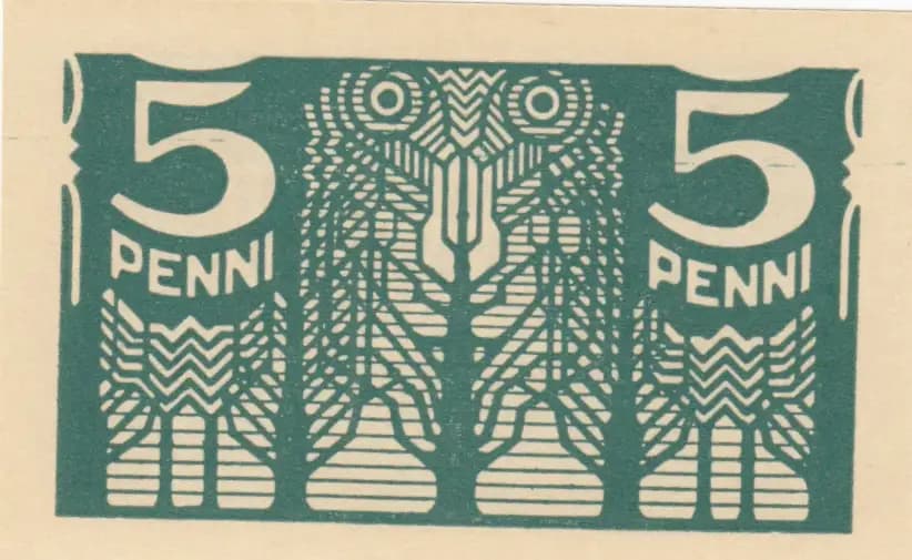 5 penni 1919 from Estonia, P-39 (1919) — image 1