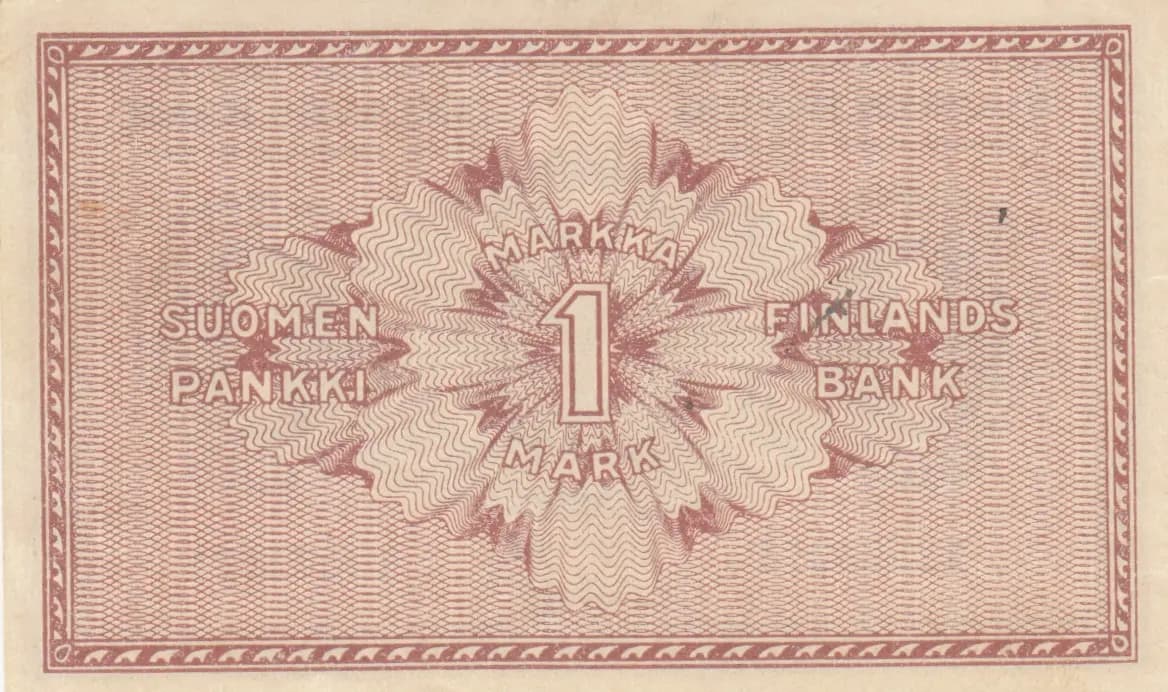 1 markkaa 1918 from Finland, P-35 (1918) — image 2