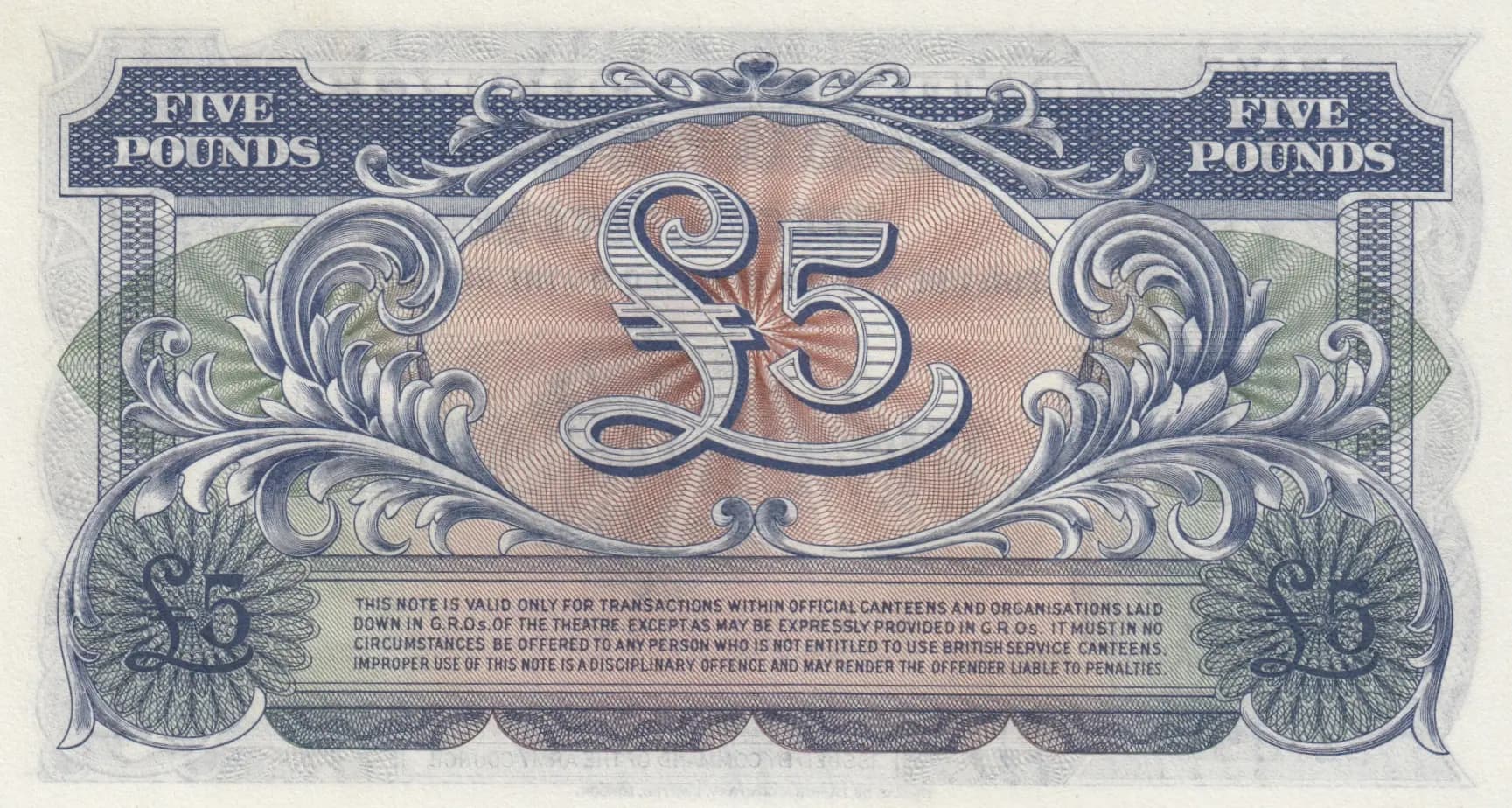 5 pounds 1948 from Great Britain, P-M23 (1948) — image 2