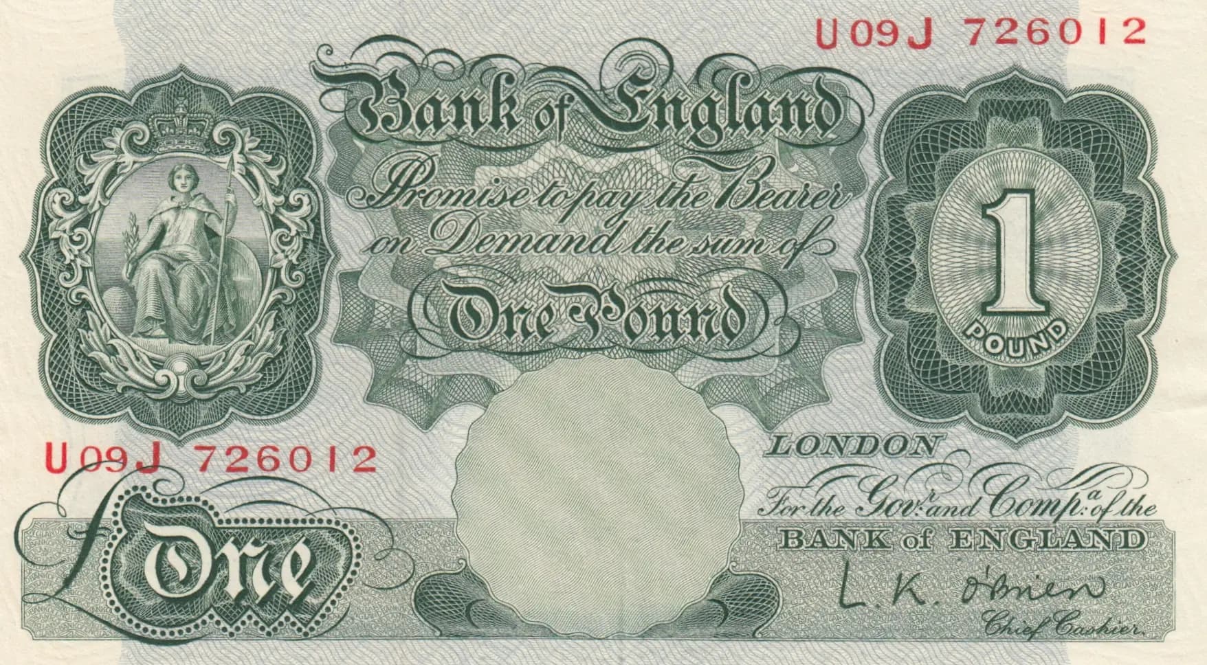 1 pound 1948 from Great Britain, P-369c (1948) — image 1