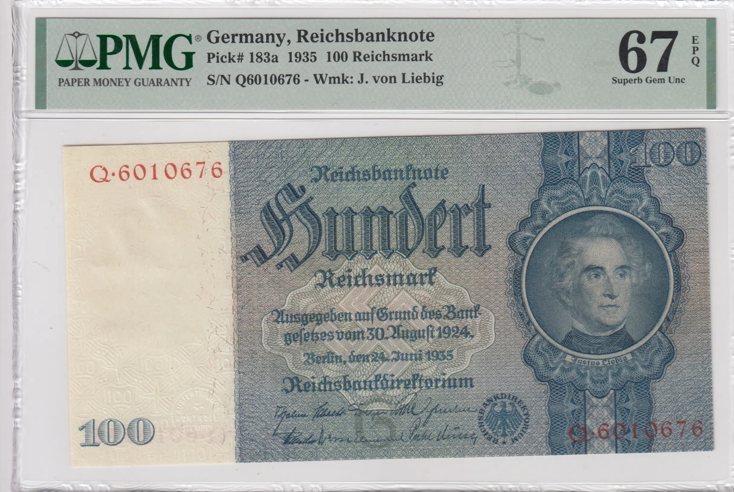 100 reichsmark 1935 from Germany, P-183a (1935) — image 1