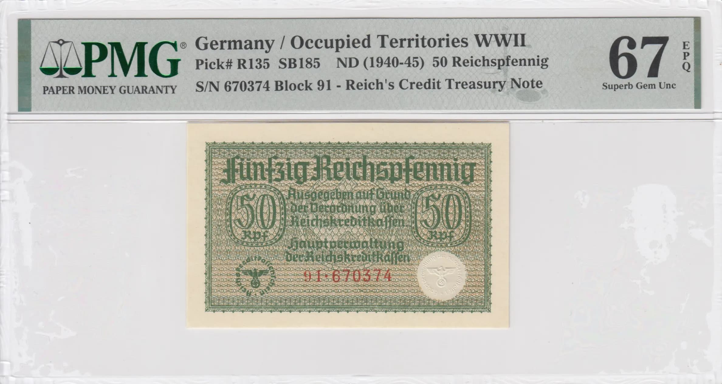 50 reichspfennig 1940 from Germany, P-R135 (1940) — image 1