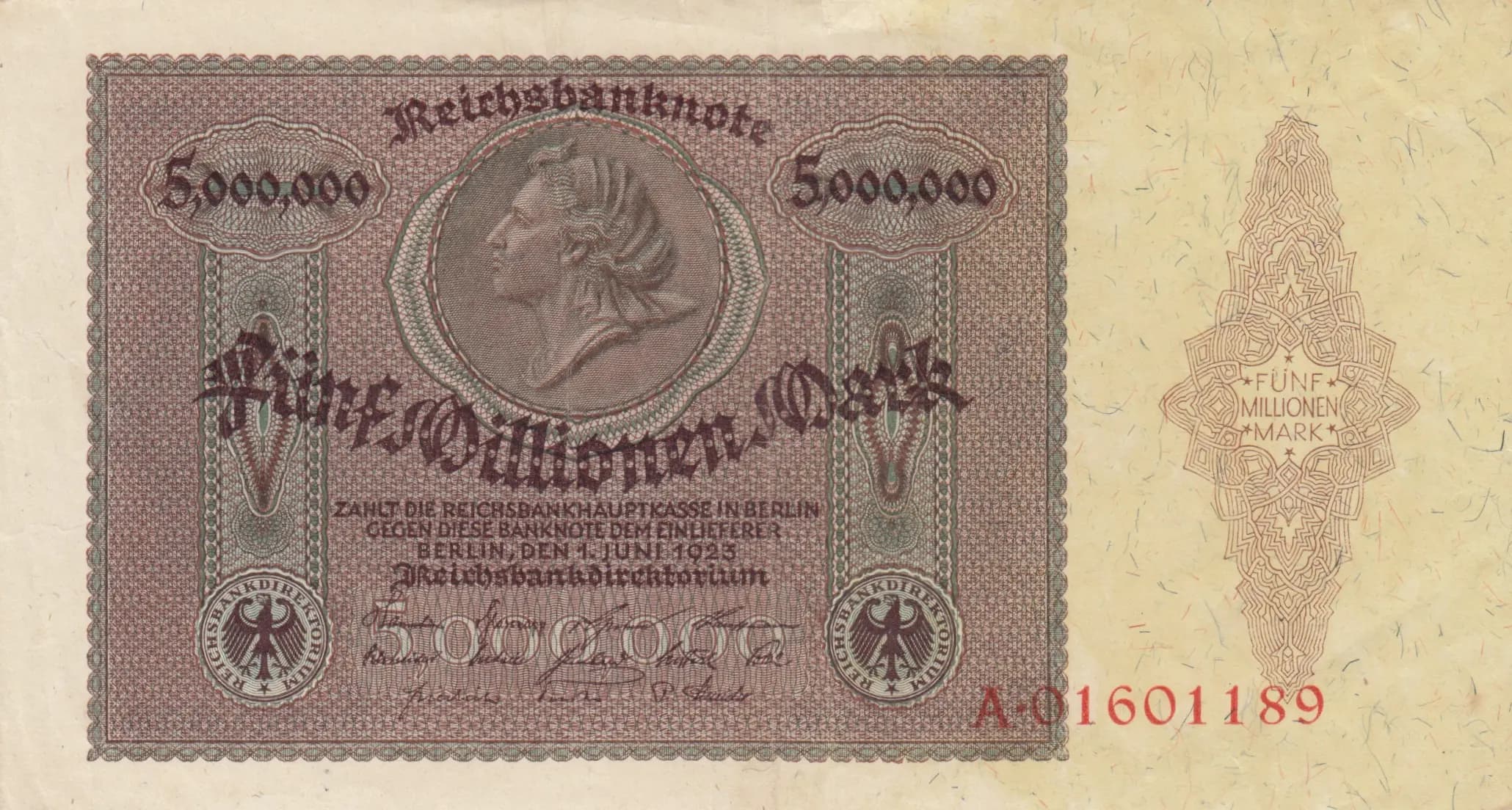 5 000 000 mark 1923 from Germany , P-90 (1923) — image 1