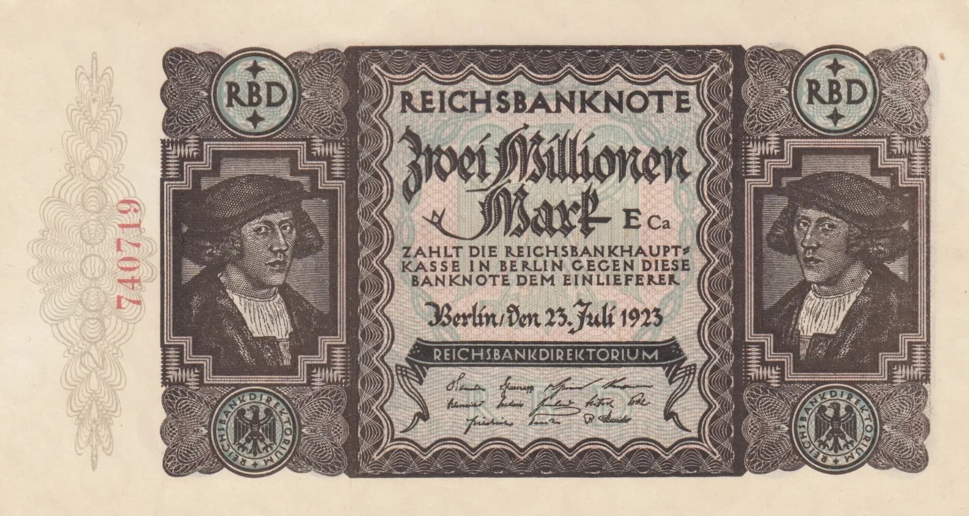 2 000 000 mark 1923 from Germany , P-89a (1923) — image 1