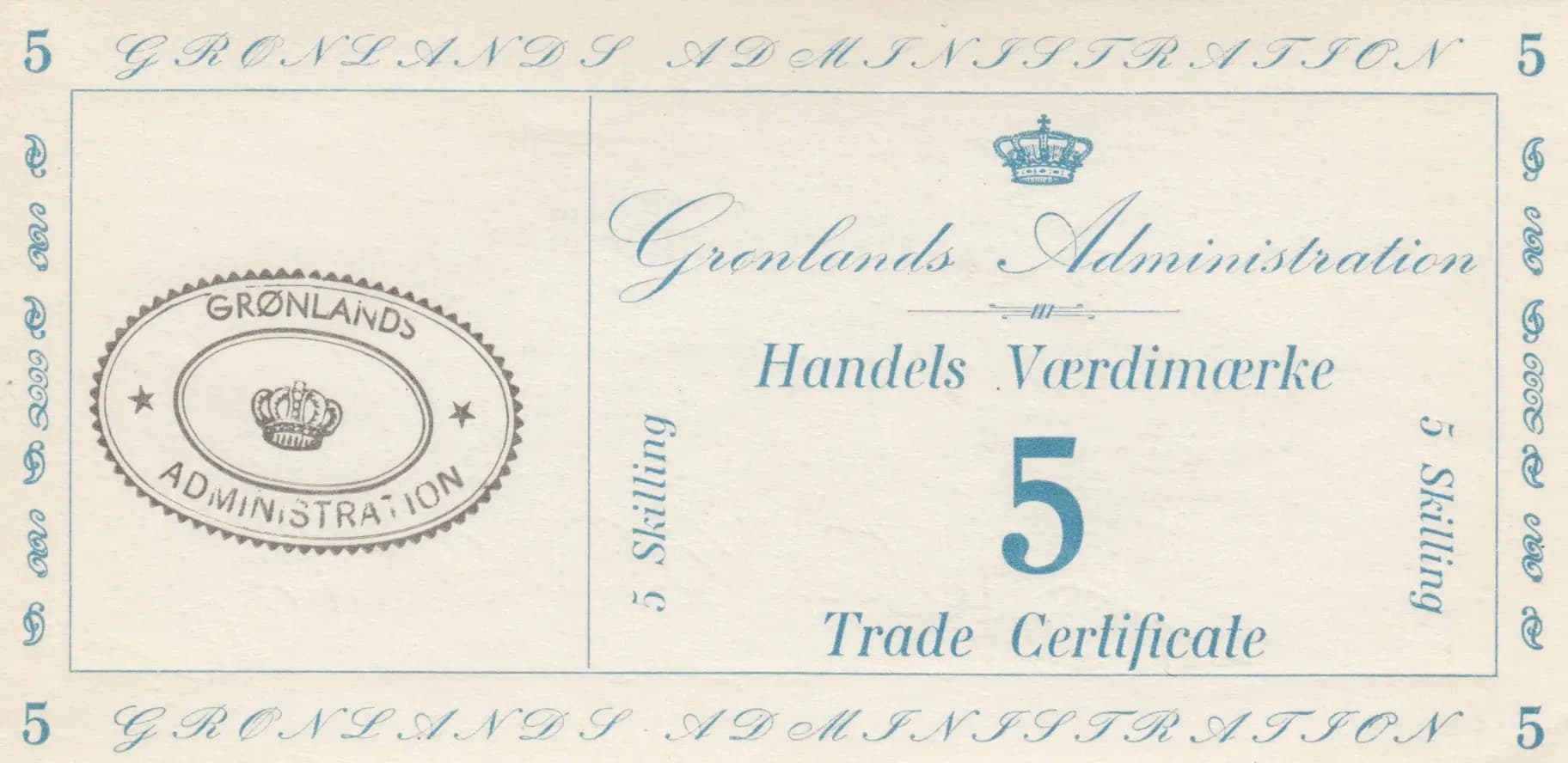 5 skilling 1942 from Greenland, P-M9 (1942) — image 1