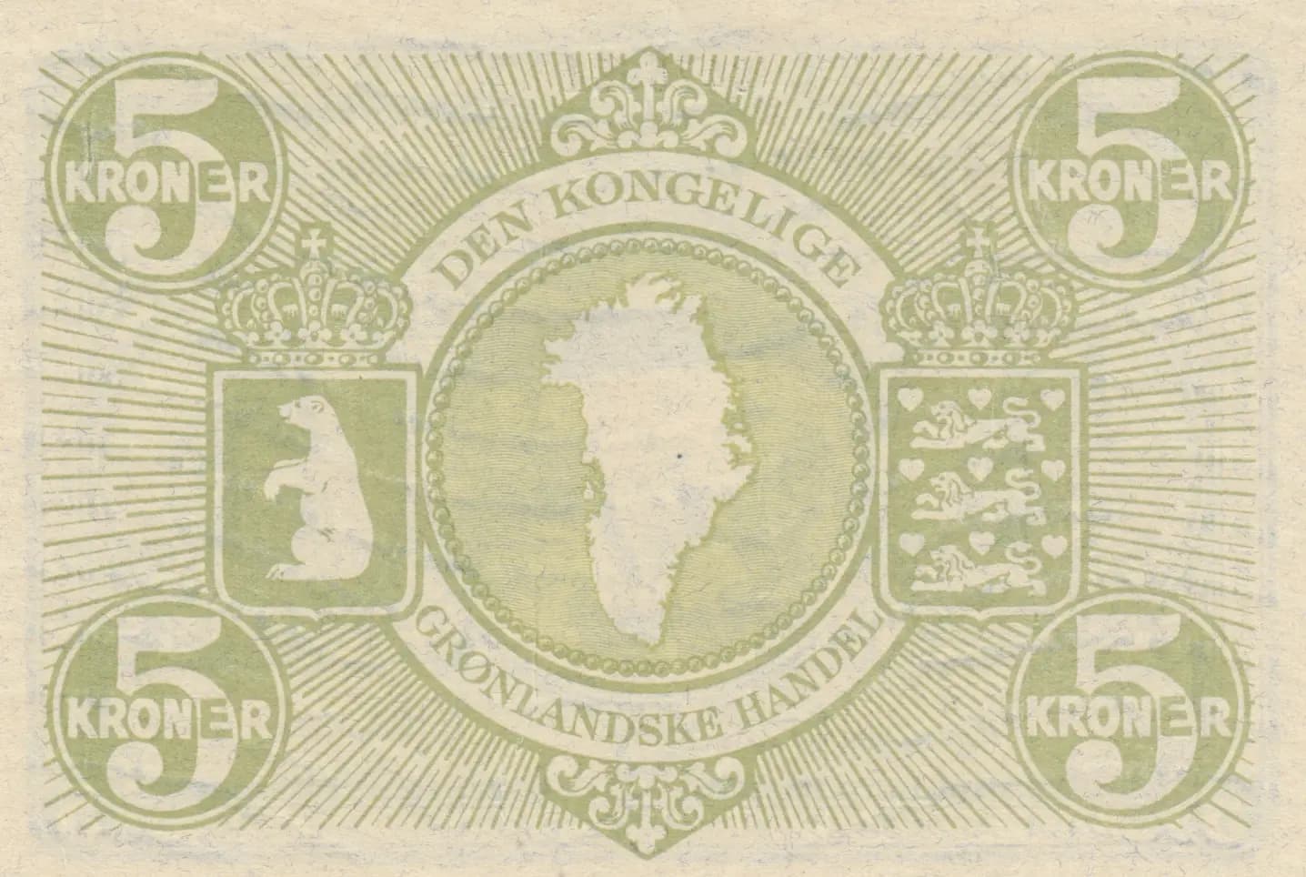 5 kroner 1953 from Greenland, P-18a (1953) — image 2