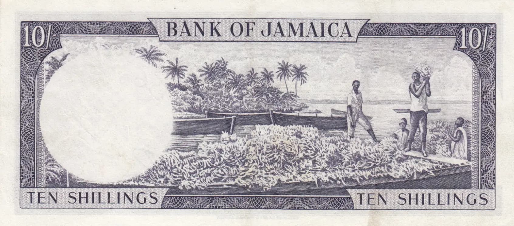 10 shillings 1964 from Jamaica, P-51Ba (1964) — image 2