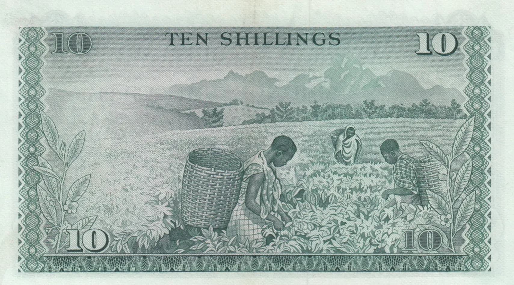 10 shillings 1969 from Kenya, P-7a (1969) — image 2
