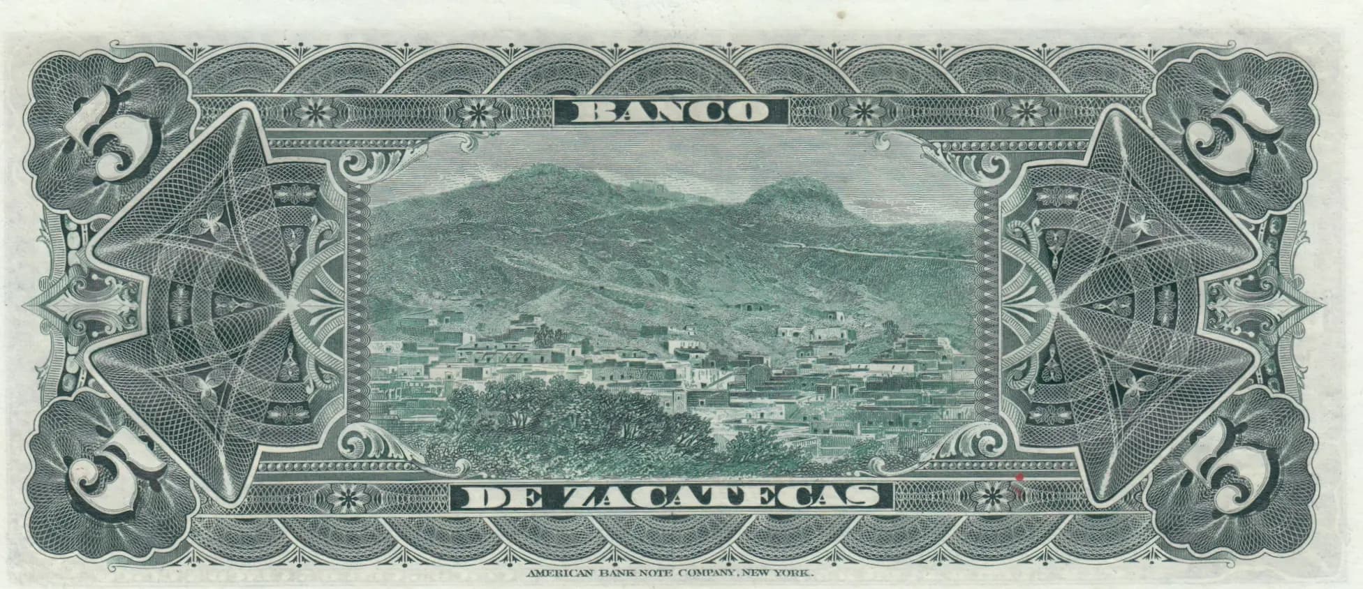 5 pesos 1914 from Mexico, P-S475r (1914) — image 2