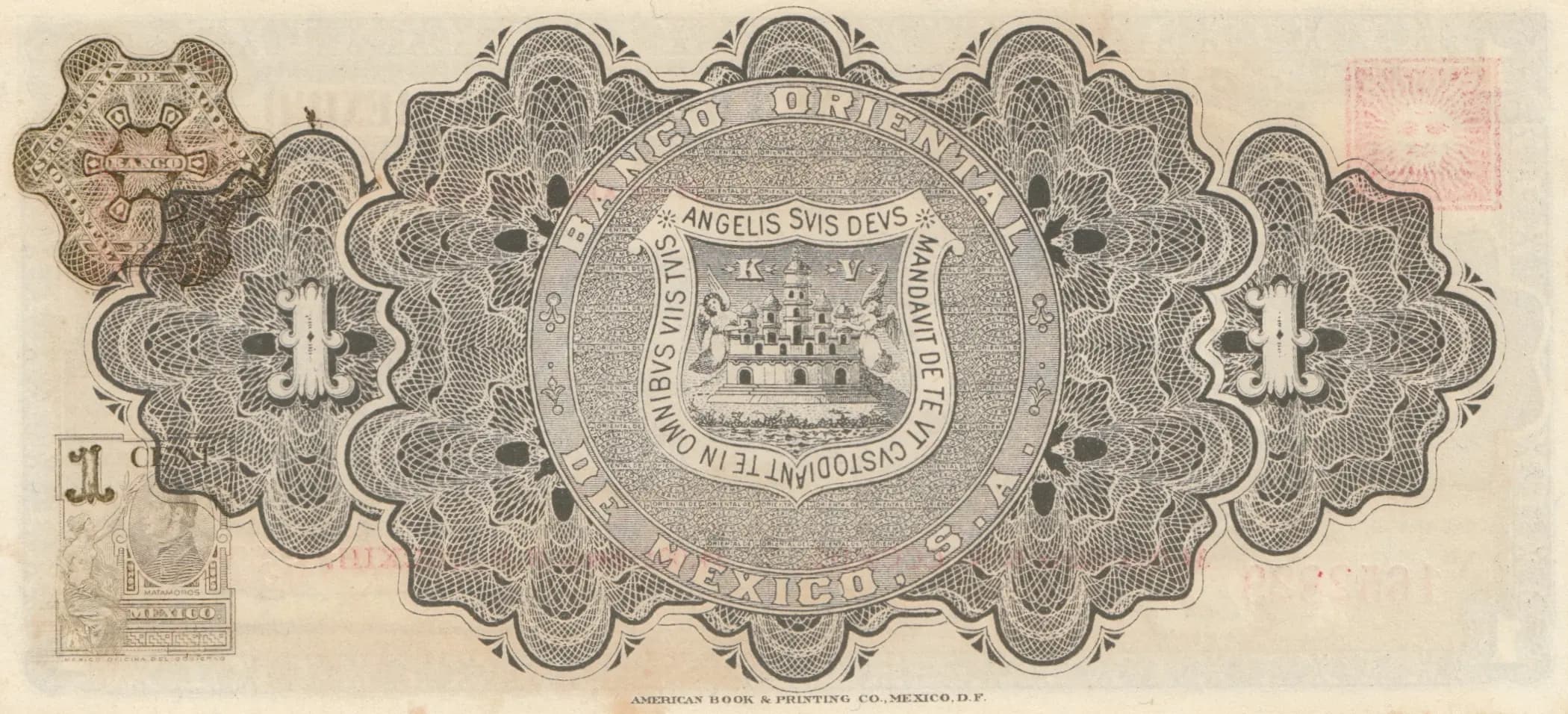 1 peso 1914 from Mexico, P-S388b (1914) — image 2