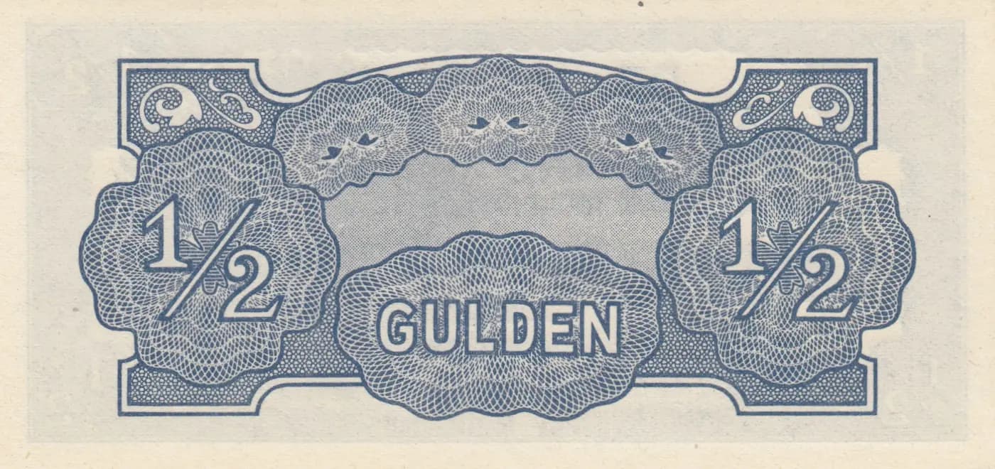 1/2 gulden 1942 from Netherlands Indies, P-122b (1942) — image 2