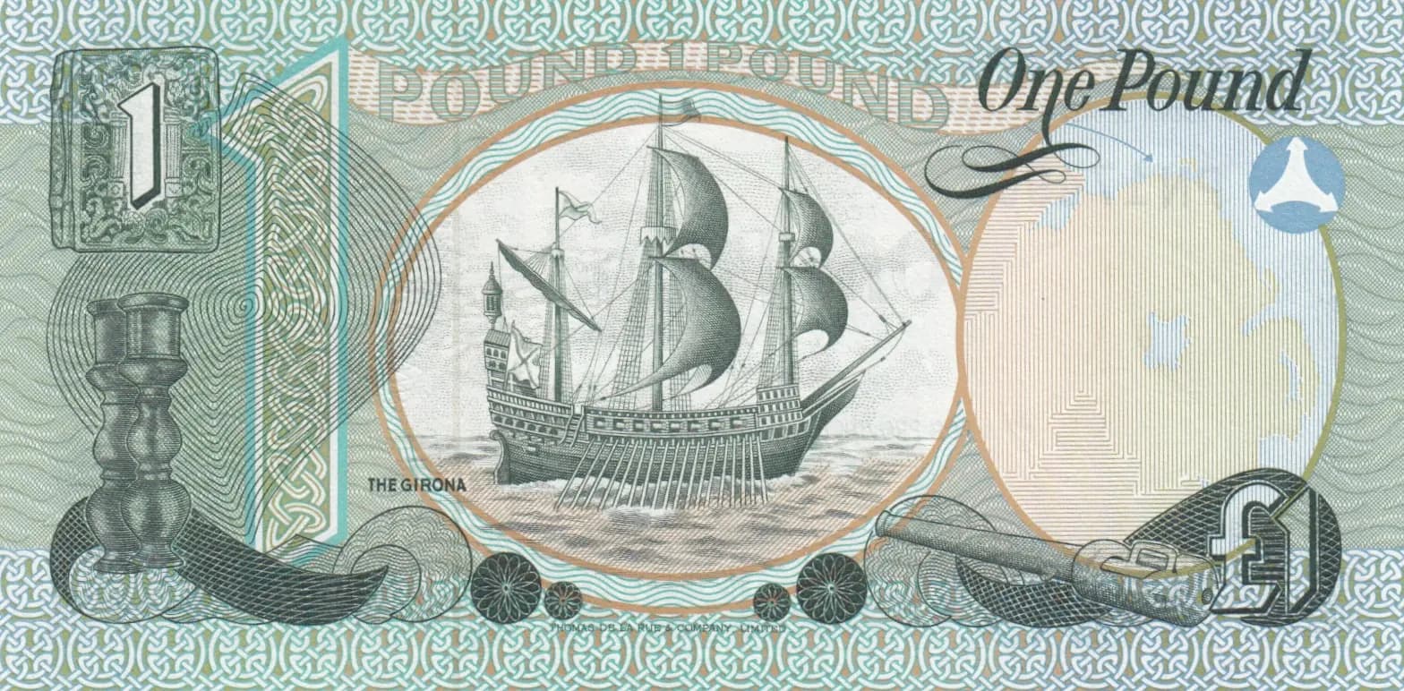 1 pound 1977 from Northern Ireland, P-247a (1977) — image 2