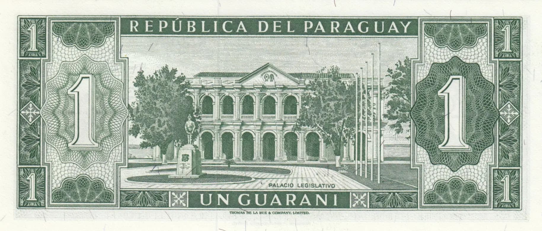 1 guarini 1963 from Paraguay, P-193b (1963) — image 2