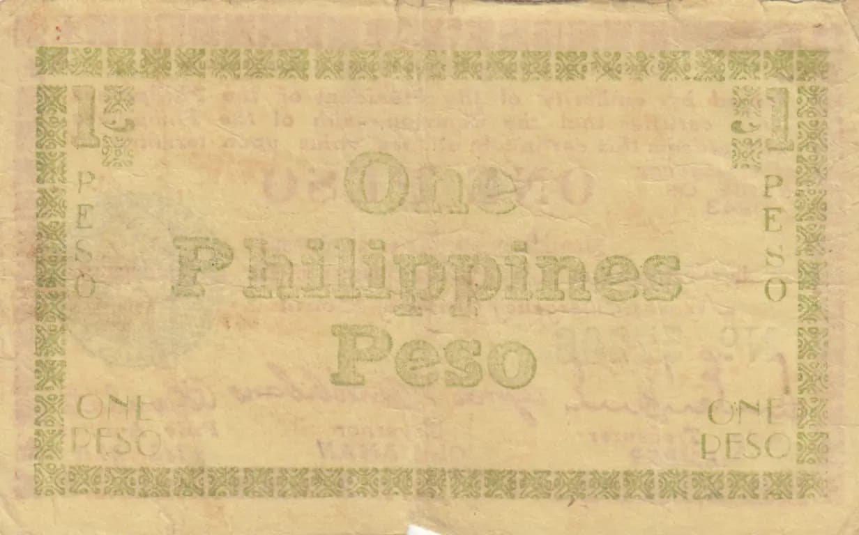1 peso 1943 from Philippines, P-S661a (1943) — image 2