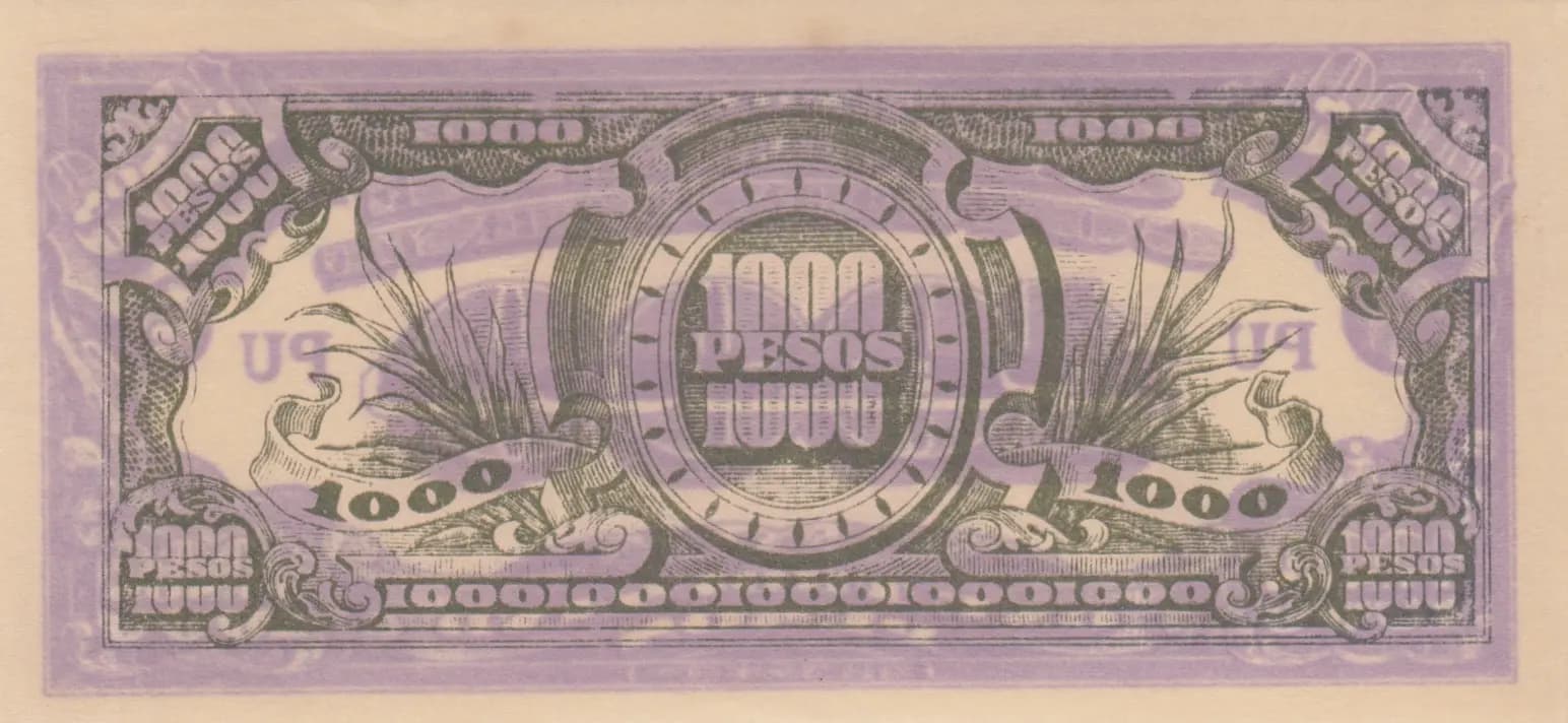 1000 pesos 1945 from Philippines, P-115c (1945) — image 2