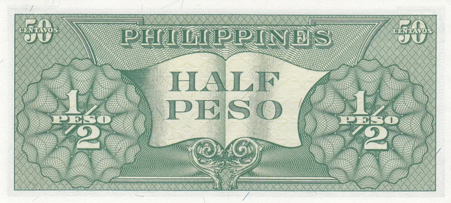 1/2 peso 1949 from Philippines, P-132 (1949) — image 2