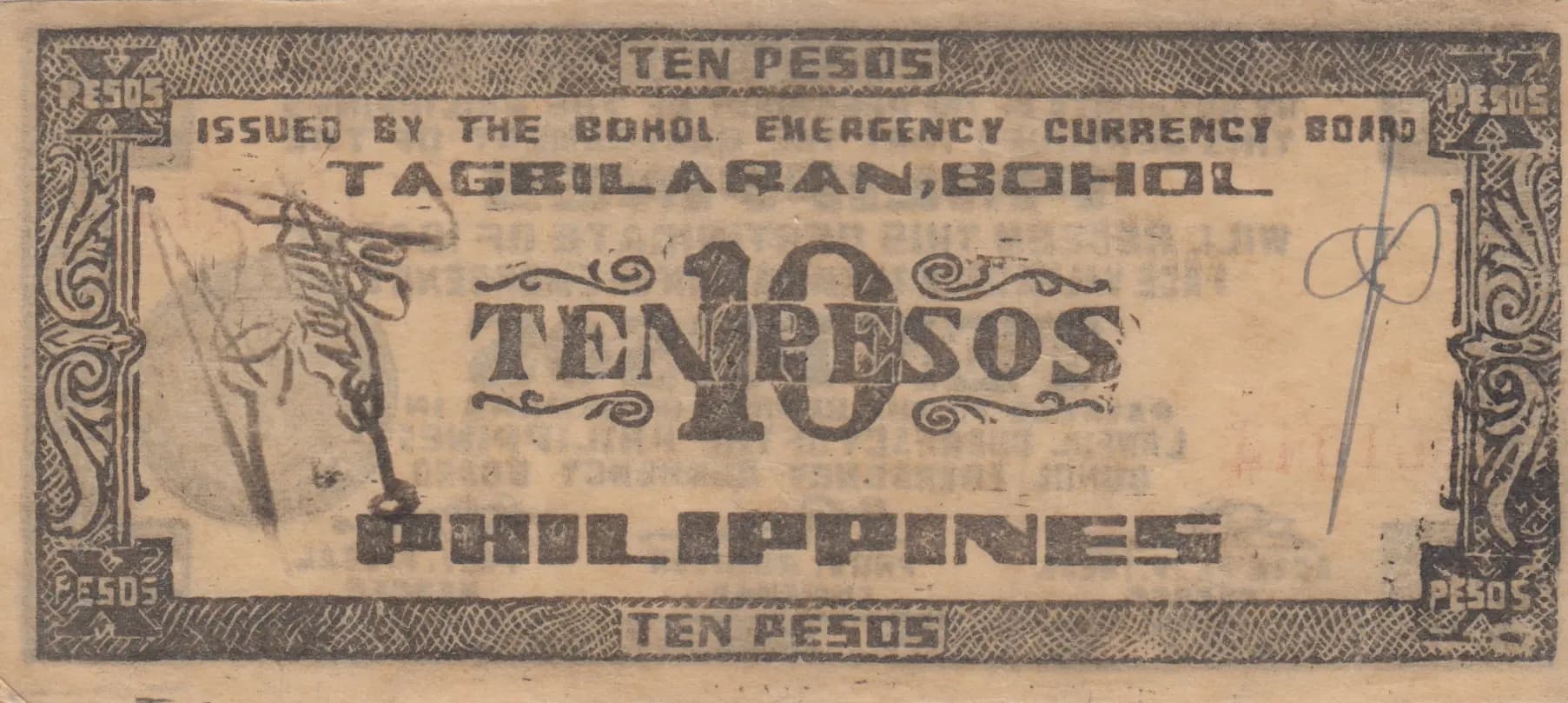 10 pesos 1942 from Philippines, P-S137g (1942) — image 2