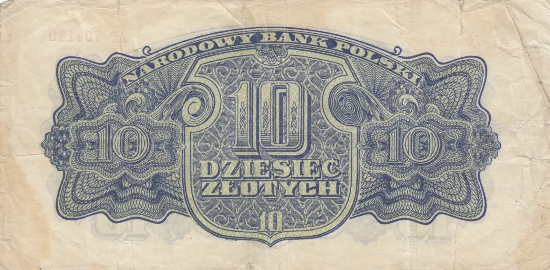 10 zlotych 1944 from Poland, P-110 (1944) — image 2