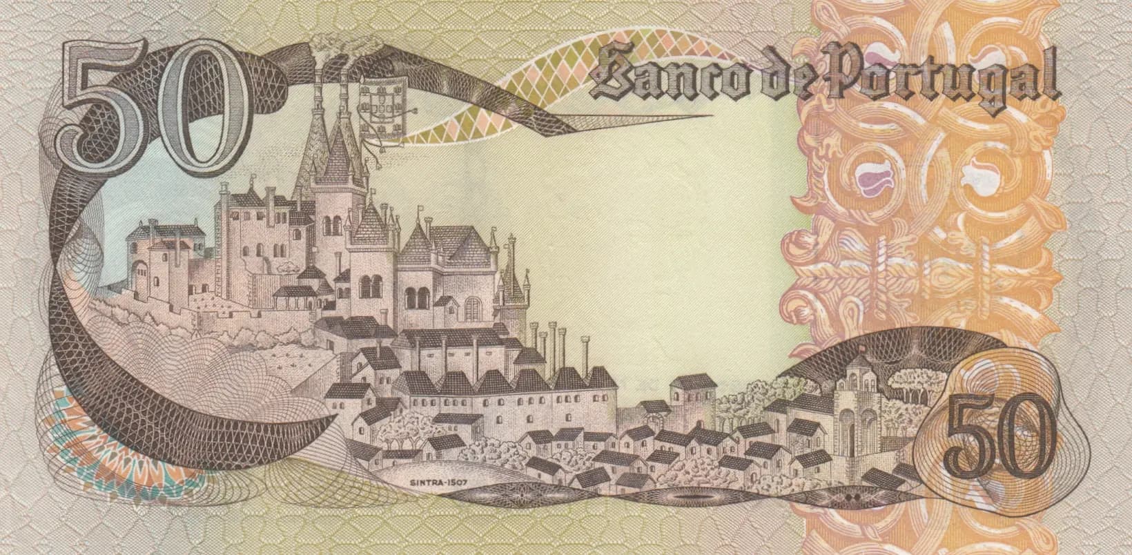 50 escudos 1968 from Portugal, P-174a (1968) — image 2