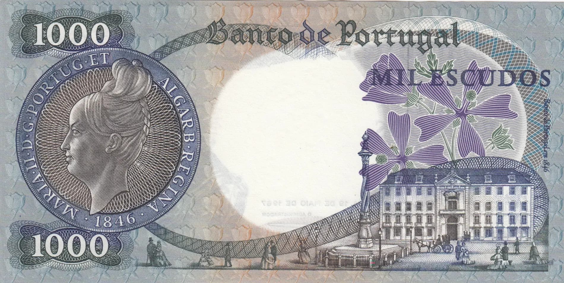 1000 escudos 1967 from Portugal, P-172a(4) (1967) — image 2