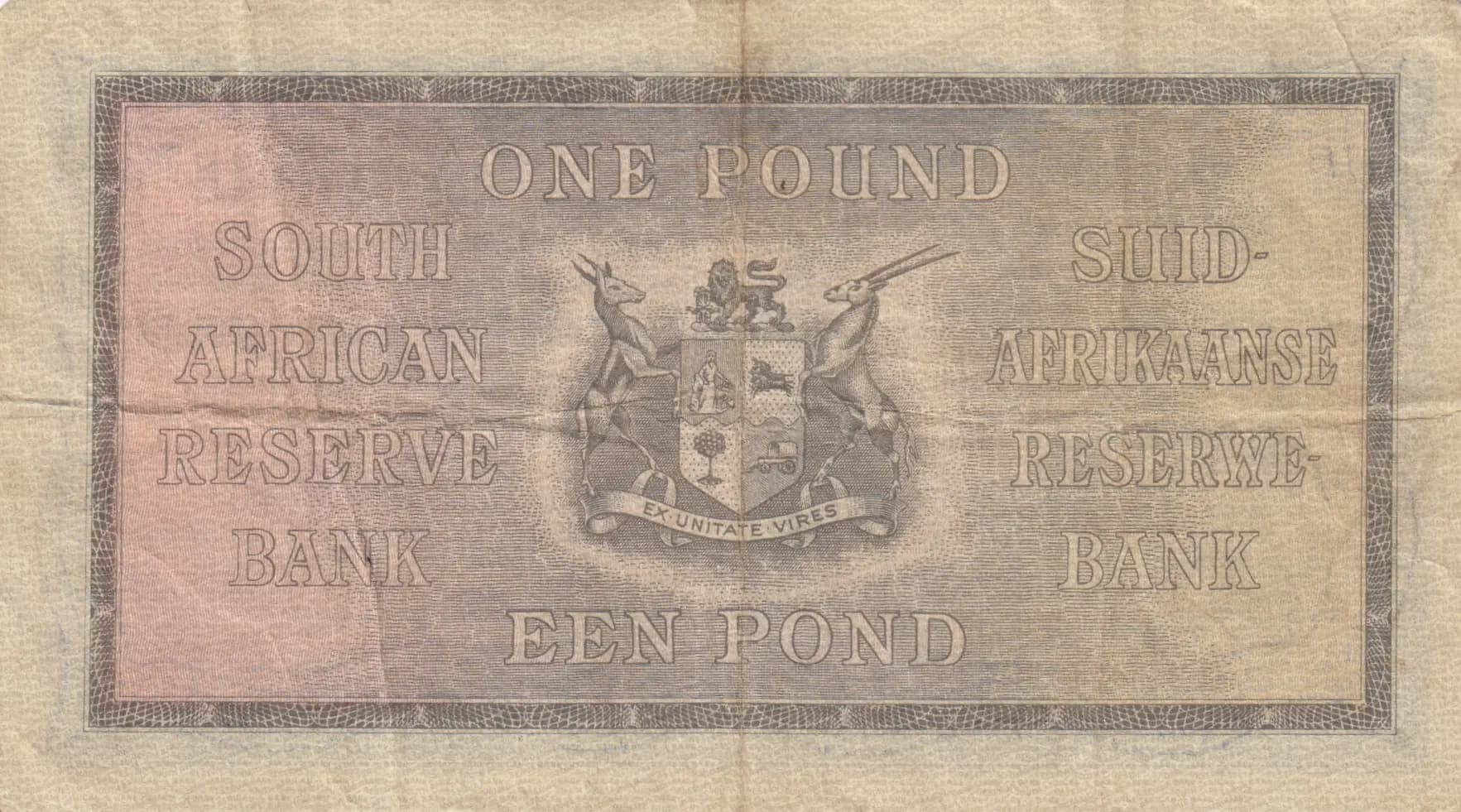 1 pound 1941 from South Africa, P-84e (1941) — image 2