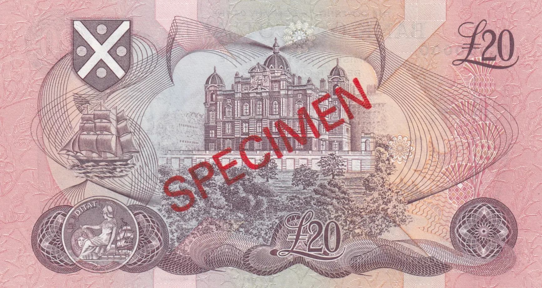 20 pounds 1993 specimen from Scotland, P-118s (1993) — image 2