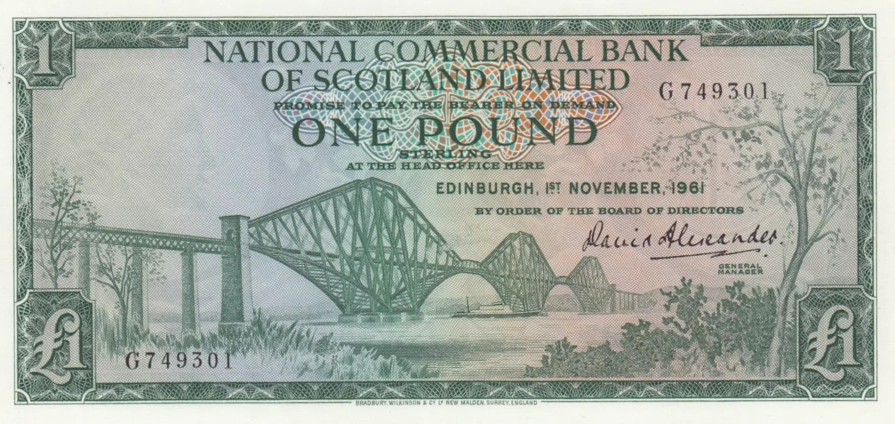 1 pound 1961 from Scotland, P-269a (1961) — image 1