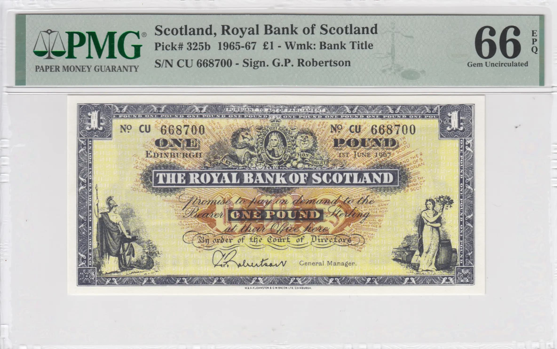 1 pound 1967 from Scotland, P-325b (1967) — image 1