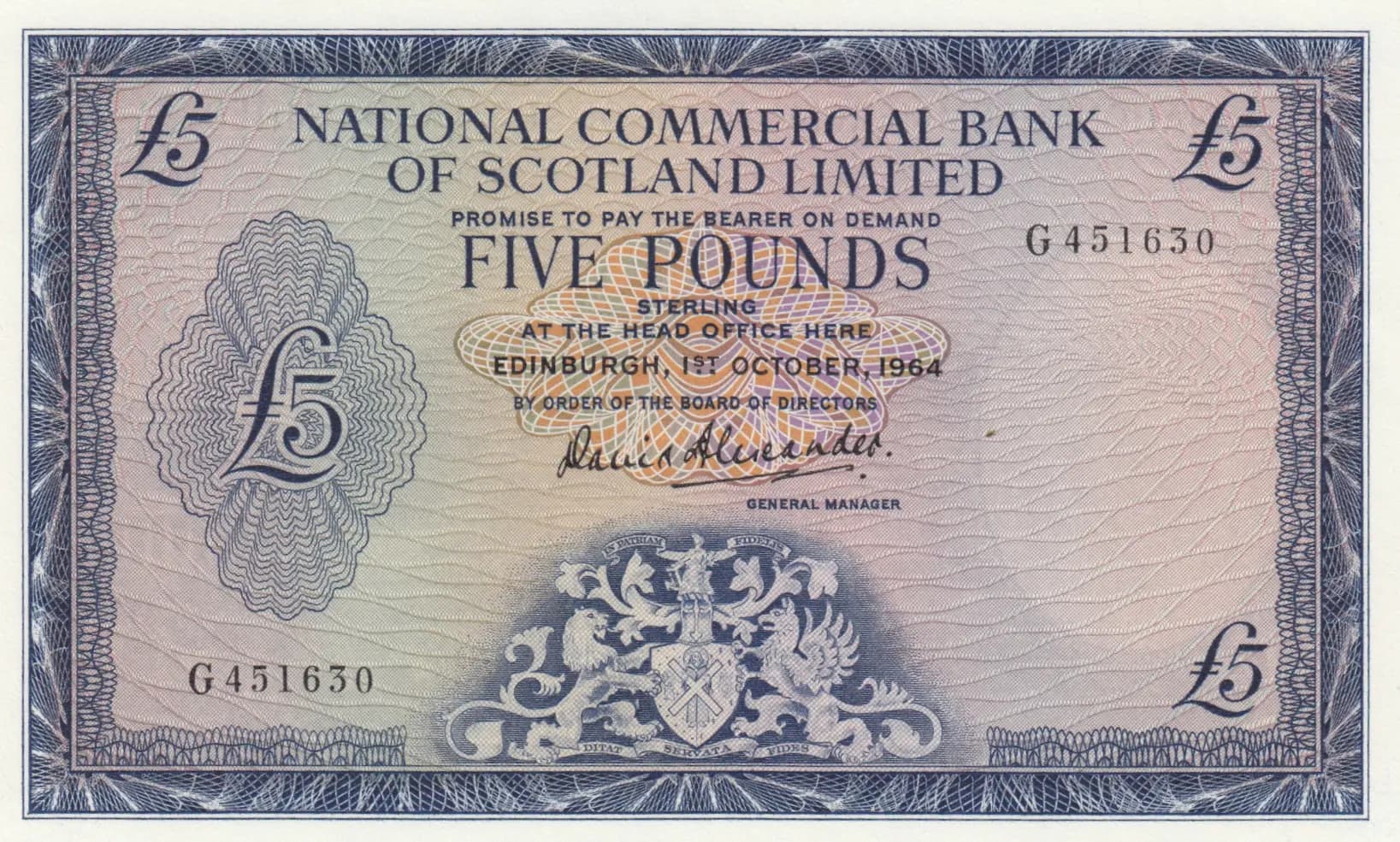 5 pounds 1964 from Scotland, P-272 (1964) — image 1