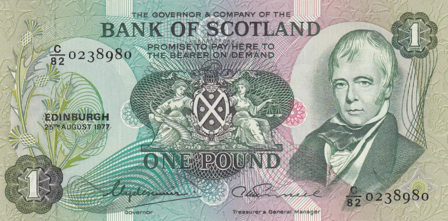 1 pound 1977 from Scotland, P-111c (1977) — image 1