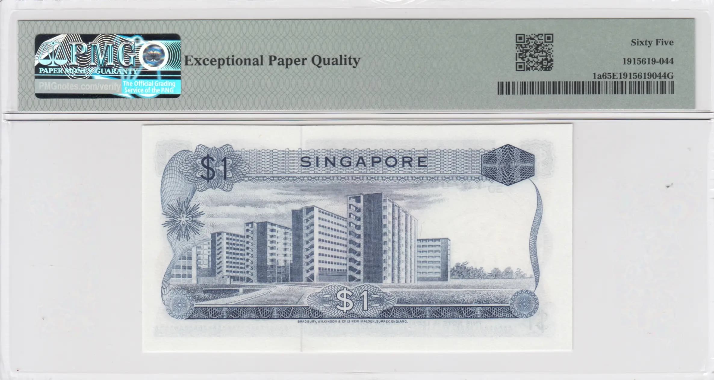 1 dollar 1967 from Singapore, P-1a (1967) — image 2