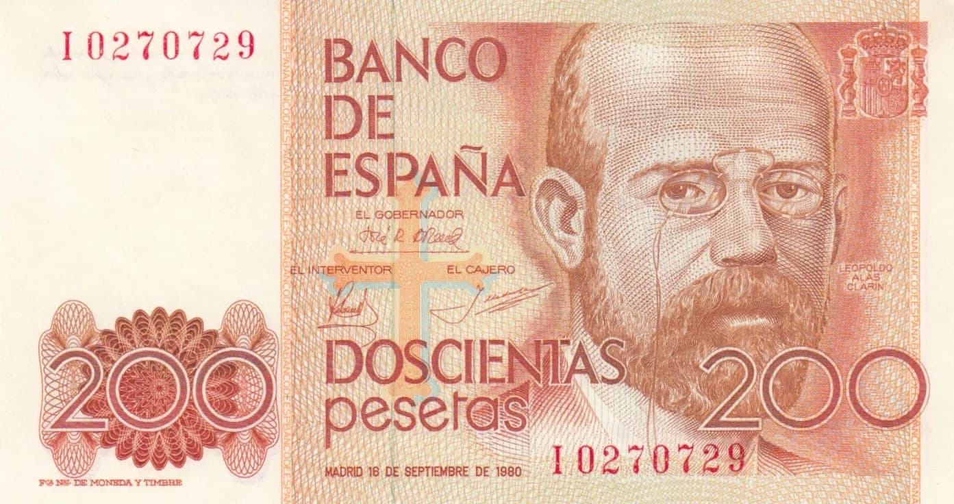200 pesetas 1980 from Spain, P-156 (1980) — image 1