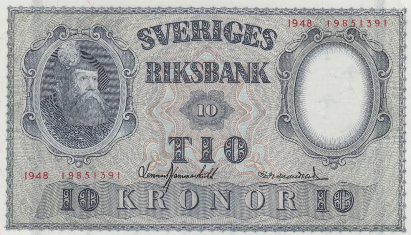 10 kronor 1948 from Sweden, P-40i (1948) — image 1