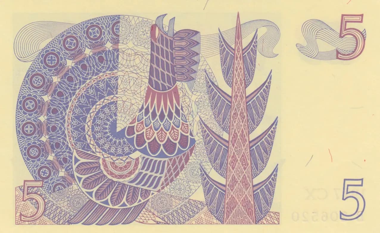 5 kronor 1977 from Sweden, P-51c (1977) — image 2