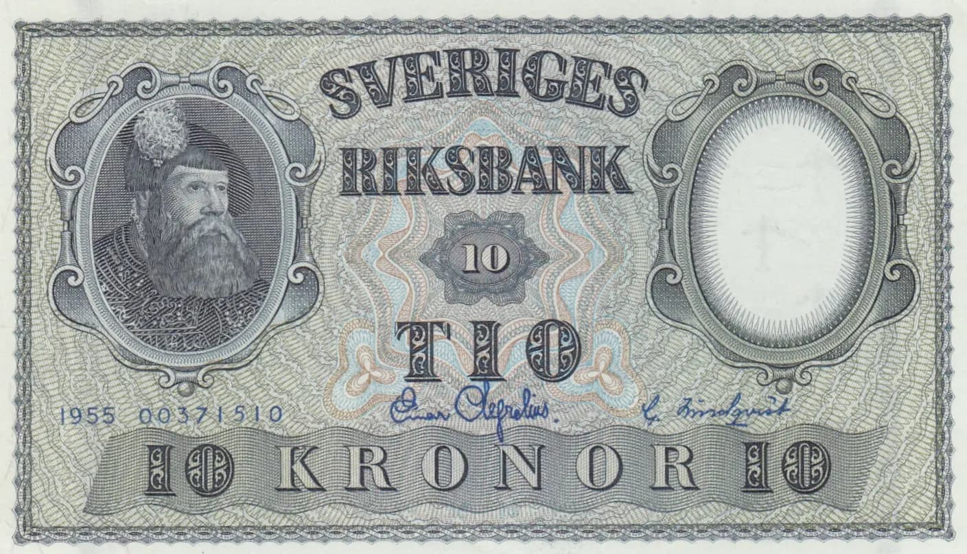 10 kronor 1955 from Sweden, P-43c (1955) — image 1