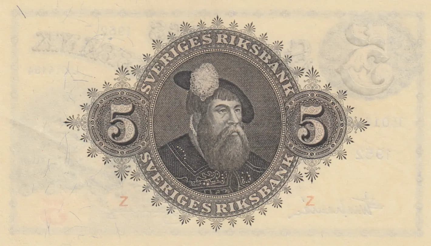 5 kronor 1952 from Sweden, P-33ai (1952) — image 2