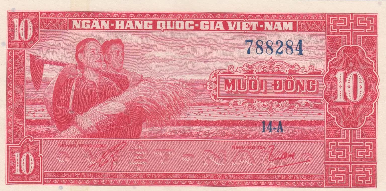 10 dong 1962 from Vietnam South, P-5 (1962) — image 1